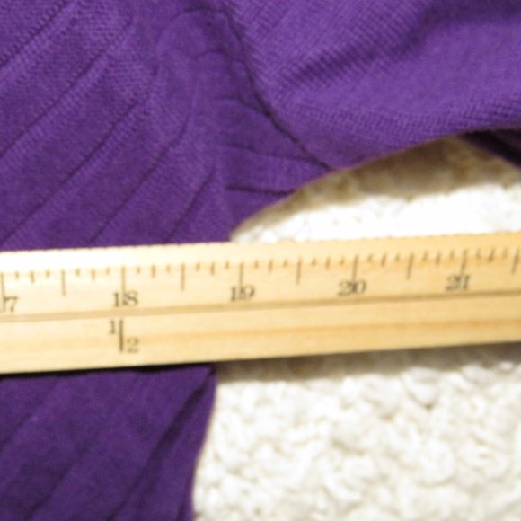 Dress Barn* Women's Long Sleeve Big Button Ribbed Cardigan Sweater Size~ X-Large - Picture 7 of 9